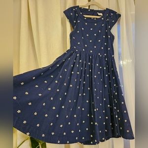Polarn O. Pyret Blue Twirl Holiday Dressy Casual Dress